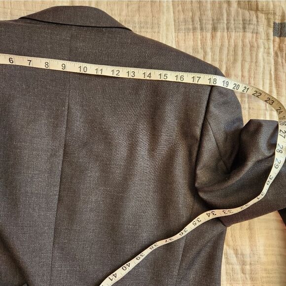 Vintage ZENIO collezione   double-breasted virgin wool blazer mens Sz 40L - Picture 12 of 13